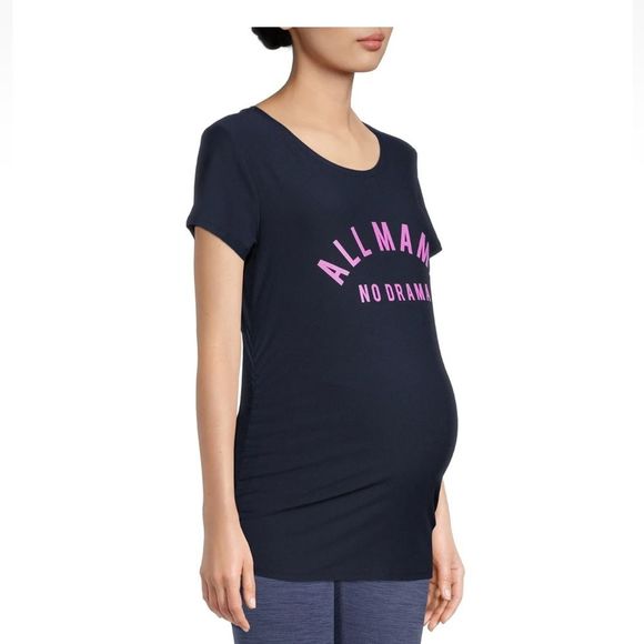 TIME AND TRU MATERNITY SHORT SLEEVE GRAPHIC T-SHIRT SZ SMALL (4-6). NWT - Picture 1 of 15